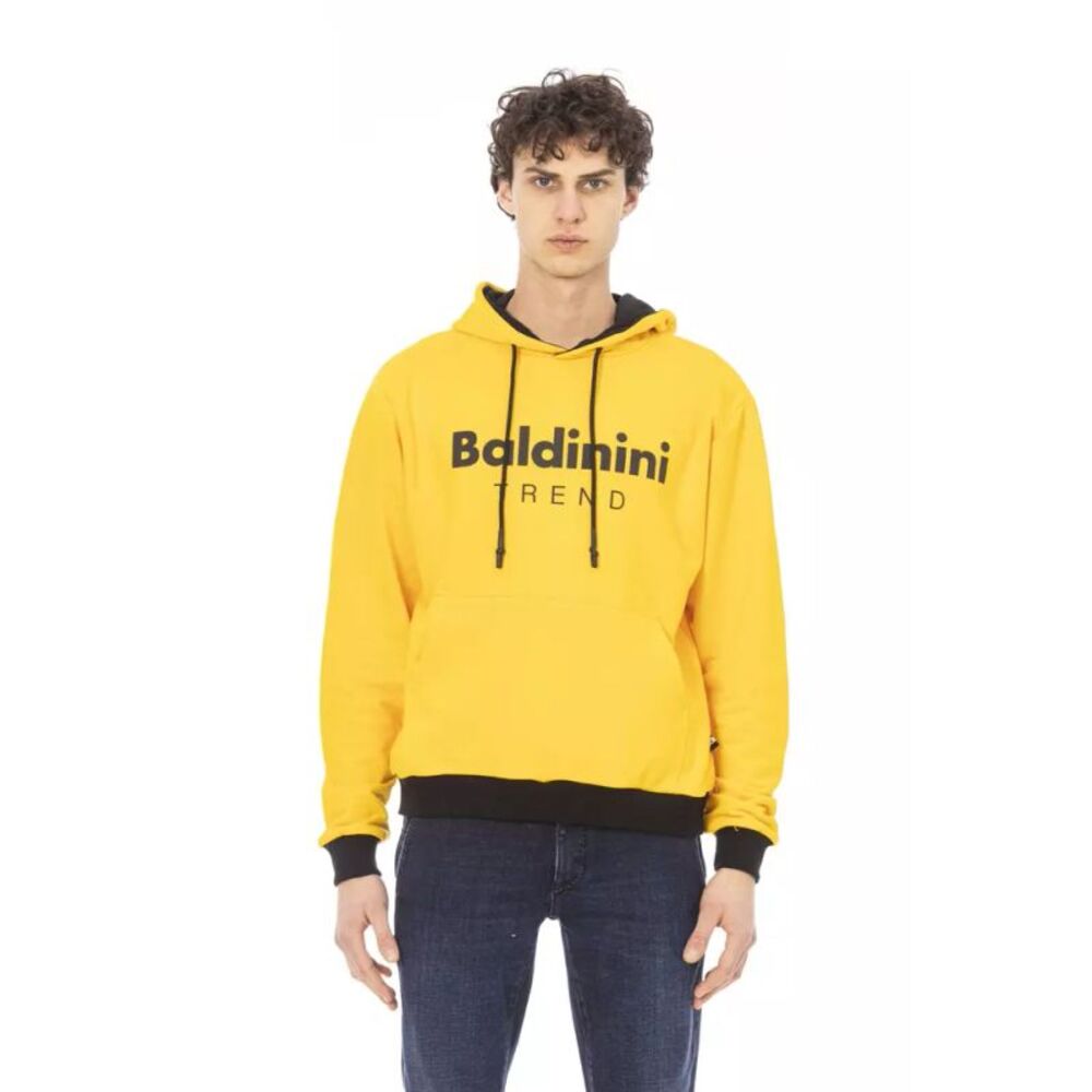 Baldinini Trend Yellow Cotton Men Men's Hoodie